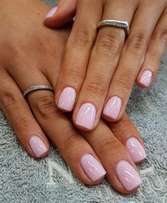 Milky Pink Nails, Milky Pink, Nagellack Trends, Cute Gel Nails, Nails 2024