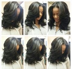 Full of body 2023 Sew In Hairstyles, Weave Styles For Black Women Sew Ins, 2023 Hair Trends For Black Women Over 40, Trending Hairstyles 2024 Black Women, Protective Sew In Hairstyles, Layered Cut Black Women, Sewin Styles For Black Women, Sew In Hairstyles With Leave Out Curls, See In Weave Hairstyles Black Women Sew Ins