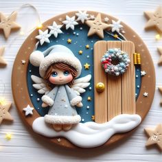 ideas for creativity from polymer clay, generated by AI Clay Christmas Decorations, Clay Christmas, Christmas Clay, Polymer Clay Christmas, Christmas Gingerbread House, Clay Mugs, Festival Diy, Polymer Clay Dolls, Polymer Clay Pendant