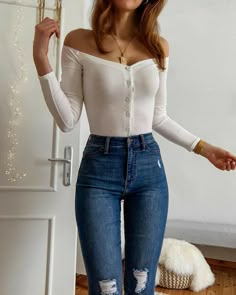 Mode Casual, Looks Street Style, Causual Outfits, Pinterest Outfits, Waist Jeans, Cute Simple Outfits, Cute Summer Outfits, Really Cute Outfits, Teenage Fashion Outfits