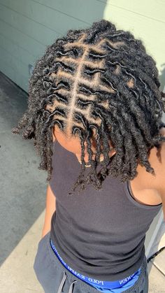 Ig: Vibewjuice | Tiktok: Black 4c Hair, Fresh Haircut, Short Locs Hairstyles, Two Strand Twist