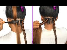 CAN'T GRIP BOX BRAID?? Trying New Tucking Method/ Beginner Friendly - YouTube Easy Braiding Tutorials, How To Do Big Braids, How To Braid Step By Step, Box Braids Tutorial Step By Step, How To Box Braid Step By Step, Box Braids On Myself, Easy Box Braids For Beginners, Step By Step Braids, Pixie Haircut Hairstyles