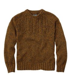 Men's Sweaters | Clothing at L.L.Bean Men Fisherman Sweater, Personal Uniform, Thrift List, Old Man Fashion, Mens Sweaters, Classic Clothing, Earthy Outfits, New Mens Fashion, Cottagecore Fashion