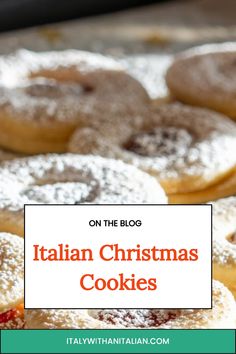 Christmas cookies Panettone Cookies, Christmas Holiday Treats, Italian Christmas Cookie Recipes, Italian Candy, Cookies For Christmas, Italian Lunch, Italian Cookie, Italian Christmas Cookies, Italian Chocolate