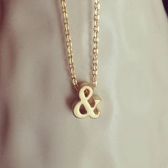 Tiny Gold Ampersand Necklace $18 Gift For Your Girlfriend, Bridal Party Jewelry, Small Necklace, Monogram Jewelry, The Minimalist, Gifts For Your Girlfriend, Layering Pieces, Wedding Party, Layering