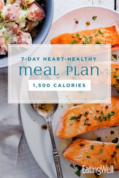 500 Calorie Meal Plan, 1500 Calorie Meal Plan, Tlc Diet, Healthy Diet Meal Plan, Perfect Health Diet, 500 Calorie Meals, 200 Calorie, Cholesterol Recipes