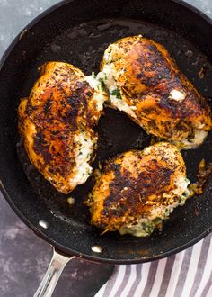 Cream Cheese Spinach Stuffed Chicken (Low-carb, Keto) Cream Cheese Spinach Stuffed Chicken, Cream Cheese Spinach, Gimme Delicious, Cheese Spinach, Insta Account, Clean Eating Dinner, Stuffed Chicken, Keto Recipes Dinner, Health Dinner Recipes