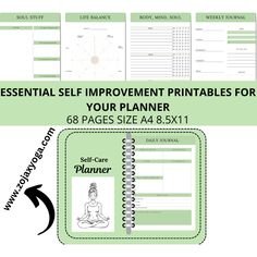 Bring consistency to your daily self-care with our habit tracker printable and self-care worksheets. Ideal for women looking to enhance their wellness, these templates will make planning and self-improvement easy. Elevate your daily routine with these planner ideas and self-care tools. Self Care Worksheets, Self Care Planner, Habit Tracker Printable, Simple Planner, Tracker Printable