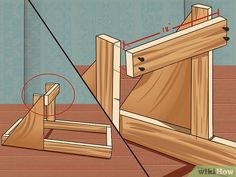 how to build a wood frame for a door with pictures on the front and side