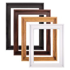 four different types of frames on a white background