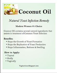 Vagina Times Magazine : Coconut Oil Natural Yeast Infection Remedy Poster Yeast Infection Remedy, Yeast Infection During Pregnancy, Chronic Yeast Infection, Natural Yeast, Yeast Infection Symptoms, Candida Yeast, Yeast Infections, Herbs For Health, Natural Treatments