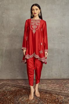 Jayanti Reddy, Trendy Suits, Dhoti Pants, Indian Dresses Traditional, A Line Kurta, Designer Party Wear Dresses, Red Suit