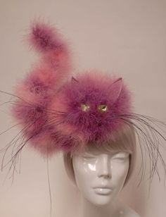 Cheshire Cat Hat, Cheshire Cat Costume, Diva Party, Fun Hat, Diy Kostüm, Alice In Wonderland Tea Party, Head Pieces, Kentucky Derby Hats