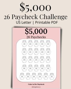 the $ 2, 500 paychek challenge is on sale for $ 2, 500