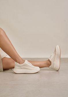 ChicStrut Nama Embroidered Mesh Platform Sneakers | Sandstone-Sneakers-Krush Kandy, Women's Online Fashion Boutique Located in Phoenix, Arizona (Scottsdale Area) Palmetto Moon, Sporty Aesthetic, Suede Moto Jacket, Faux Suede Fabric, Faux Suede Jacket, Woven Raffia, Chunky Crochet, Lace Up Sneakers, Simply Southern