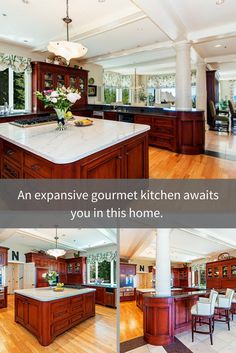 an expensive gourmet kitchen awaits you in this home