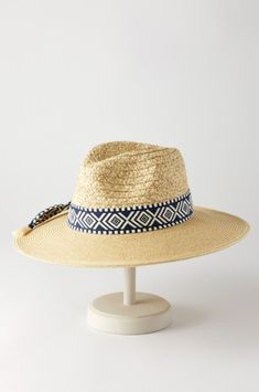 Maya Toyo Straw Paper Braid Safari Hat | Overland Bohemian Woven Sun Hat For Travel, Adjustable Natural Panama Hat For Poolside, Woven Toquilla Straw Sun Hat For Vacation, Vacation Woven Toquilla Straw Sun Hat, Adjustable Toquilla Straw Hat For Poolside, Beachy Woven Straw Hat For Travel, Adjustable Fedora Panama Hat For Poolside, Handwoven Adjustable Fedora For Vacation, Adjustable Handwoven Fedora For Vacation