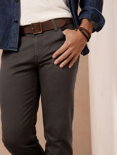 The innovative Traveler pant is made with specially engineered Italian cotton that's super soft and ready for travel with the perfect amount of stretch to stay comfortable no matter what.  Zip fly closure.  Traditional five-pocket styling.  Produced Travel Pants, Empower Women, Women Empowerment, Dark Gray, Banana Republic, Matter, Pants, Travel, Clothes