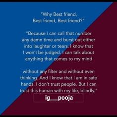 a text message that reads, why best friend, best friend? because i can call that number any damn time and burst out either into laughter or tears