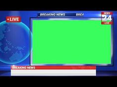 a news anchor with a green screen