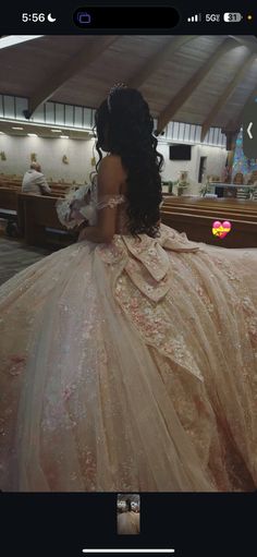 the back of a woman's dress in a church