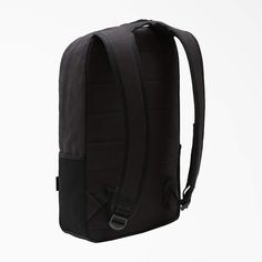 The Dickies duck canvas backpack is equipped with plenty of storage space to hold all of your essentials and offers a padded back panel for your comfort. Its duck canvas fabrication provides durability as well a timeless workwear look. Black Canvas Backpack For Back To School, Black Cotton Backpack With Pockets, Functional Black Cotton Backpack, Black Cotton Backpack For Daily Use, Black Canvas Standard Backpack, Black Cotton Standard Backpack, Luggage Backpack, Duck Canvas, Canvas Backpack