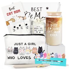 this is an image of a cat gift set