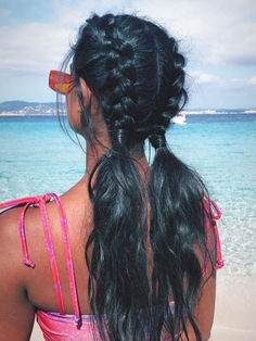 4th of July hairstyle: double French braid ponies Memorial Day Hairstyles, Fourth Of July Hairstyles For Women, Cute Fourth Of July Hairstyles, Cute 4th Of July Hairstyles, Boat Day Hairstyles, Fourth Of July Hairstyles, Hot Day Hairstyles, 4th Of July Hairstyles, 4th Of July Hair