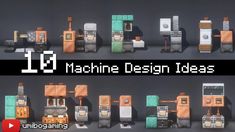 some type of machine design ideas with text overlaying the top and bottom half