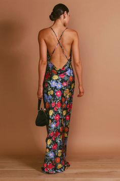 Chic Floral Print Backless Slip Dress, Evening Floral Print Maxi Slip Dress, Elegant Floral Print Beach Slip Dress, Luxury Floral Print Maxi Length Slip Dress, Feminine V-neck Slip Dress With Floral Print, Maternity Bridesmaid Dresses, Plus Size Bridesmaid, Formal Dress Shops, Bridesmaid Colors