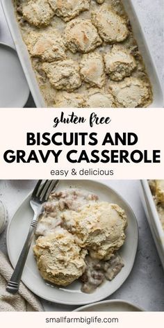 This gluten-free biscuits and gravy bake is a family-friendly breakfast casserole that combines the best of gluten-free biscuits and savory sausage gravy. A simple yet delicious way to kick-start your day!