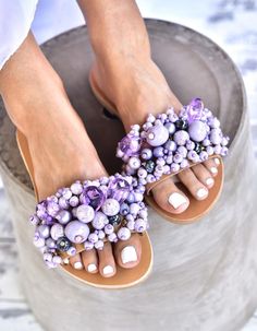 Wedding shoes, Wedding sandals on the beach, bridal sandals boho, wedding sandals for brides, flat wedding sandals, wedding heels #weddingsadnals #weddingshoes #weddingflats #beachwedding #bohowedding Purple Adjustable Sandals For Party, Handmade Wedding Sandals For Spring, Handmade Sandals For Spring Wedding, Lavender Open Toe Sandals For Summer, Pink Handmade Sandals For Party, Lavender Round Toe Beach Sandals, Lavender Sandals For Summer Beach, Lavender Round Toe Sandals For Beach, Lavender Open Toe Sandals For Spring