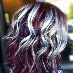 Deep Maroon Hair, Ear Length Hair, Rock Planters, Maroon Hair, Short White Hair, Gorgeous Hair Color, Deep Maroon, Choppy Bob Hairstyles, Pixie Haircut For Thick Hair