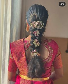 Engagement Hairdo Indian, Front Puff Bridal Hairstyles, Venni Hairstyles, Hairdo For Saree Hairstyles, Tamil Muhurtham Hairstyles, Hairstyle For Frock Indian, Telugu Bride Hairstyles Bridal Braids, Hair Styles For Function Indian, South Indian Bridal Hairstyles For Muhurtham