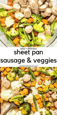 this sheet pan sausage and veggies recipe is easy to make