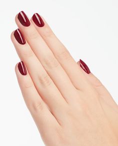 OPI® We the Female - Nail Lacquer | Dark Crème Nail Polish Mod About You Opi, Opi Red, Dark Red Nails, Wine Nails, Red Nail Polish, Long Lasting Nails, Opi Nail Lacquer, Opi Nail Polish, Opi Nails