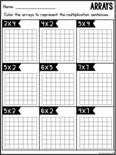 the printable worksheet for adding numbers to an array