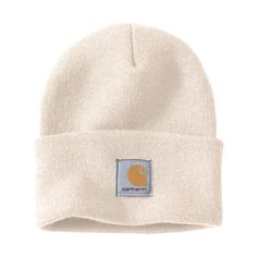 Maintain your body heat by keeping your head warm and cozy with the Carhartt� Knit Cuffed Beanie for Ladies. Made of 100% acrylic with long-lasting quality, this women's stocking cap is just the right weight for everyday wear. Stretchy rib knit, clean classic lines, and a logo sewn front-center make this Carhartt knit hat a great choice for outdoor work or winter weather. Machine wash. Imported. Manufacturer style #: A18. 100% acrylic beanie;  Stretchable rib-knit fabric;  Logo label on center-f Pink Carhartt Beanie, Bonnet Carhartt, Beanie Carhartt, Pink Carhartt, Carhartt Hat, Carhartt Beanie, Workwear Essentials, Carhartt Womens, Xmas List