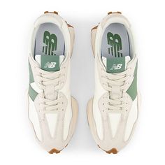 New Balance 327 'Moonbeam Green' U327LX New Balance 327 Moonbeam, Foot Games, New Balance White, New Balance 327, Green Sneakers, Sports Trainers, Trainer Sneakers, Sneaker Collection, Men Shoes Size