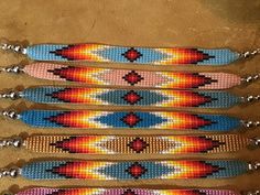 Native America Indian Jewelry Navajo Zuni Hopi Child Baby - Etsy Southwestern Multicolor Friendship Bracelets For Festivals, Southwestern Multicolor Festival Friendship Bracelets, Adjustable Southwestern Friendship Bracelets, Southwestern Style Handwoven Bracelets, Feather Symbolism, Bracelet Cuffs, Native American Beadwork Patterns, Beaded Hat Bands, Hat Bands