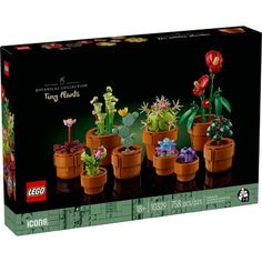 the lego plant set is in its box