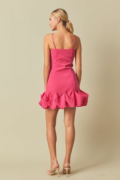 This gorgeous Rose Bubble Mini Dress is a must-have for any wardrobe! With its mini length 3D flowers and relaxed fit you'll feel extra girly and relaxed at the same time. It has been designed to flatter your figure with a side zipper for easy dress changes. Unique stylish and beautiful - this dress is sure to make heads turn! Wear with confidence to your next special occasion and be the envy of the crowd! Mini length 3d flowers Relaxed fit Side zipper Bubble gathering Adjustable spaghetti strap Easy Dress, 3d Flowers, Simple Dresses, Side Zipper, Must Haves, Spaghetti Strap, Special Occasion, Bubbles, Relaxed Fit