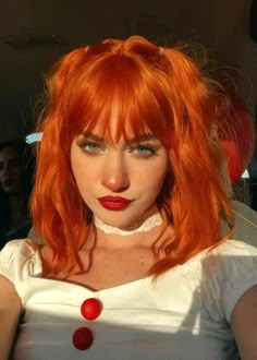 Bob Wigs With Bangs, Cheveux Oranges, Bangs Wig, Bangs For Women, Wigs Short, Halloween Wigs, Red Wigs