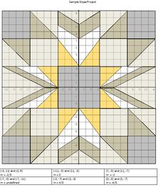 an image of a quilt pattern with the same color as it appears in this page