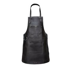 Leather Half Apron Pattern, Little Black Apron, Apron With Leather Straps, Butcher Apron, Barber Apron, Grill Apron, Work Aprons, Grilling Gifts, Bbq Apron