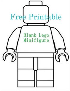 a lego minifigure with the text free printable