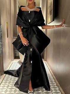 Black Dress Elegant, Satin Dresses Long Sleeve, Gown Elegant, Mermaid Evening Gown, Evening Dresses Online, Dresses Formal Elegant, Cheap Evening Dresses, Evening Gowns Elegant, Victorian Gothic