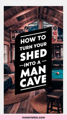 How to turn your shed into a man cave. Shed To Man Cave Ideas, Garden Shed Ideas Man Cave, Men’s Shed Ideas, Man Cave Shed Ideas Backyards, He Shed Man Cave, Man Cave Inspiration, Man Cave Design, Cozy Bar, Man Shed