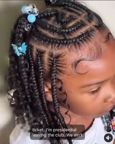 Kid Braid Styles With Beads, Toddler Hairstyles Girl, Natural Hairstyles For Kids