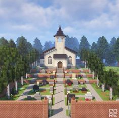 Minecraft Town Ideas, Minecraft Creative, Minecraft Modern City, Minecraft Town, Modern Minecraft Houses, Minecraft City Buildings, Minecraft Houses Survival, Minecraft Mansion